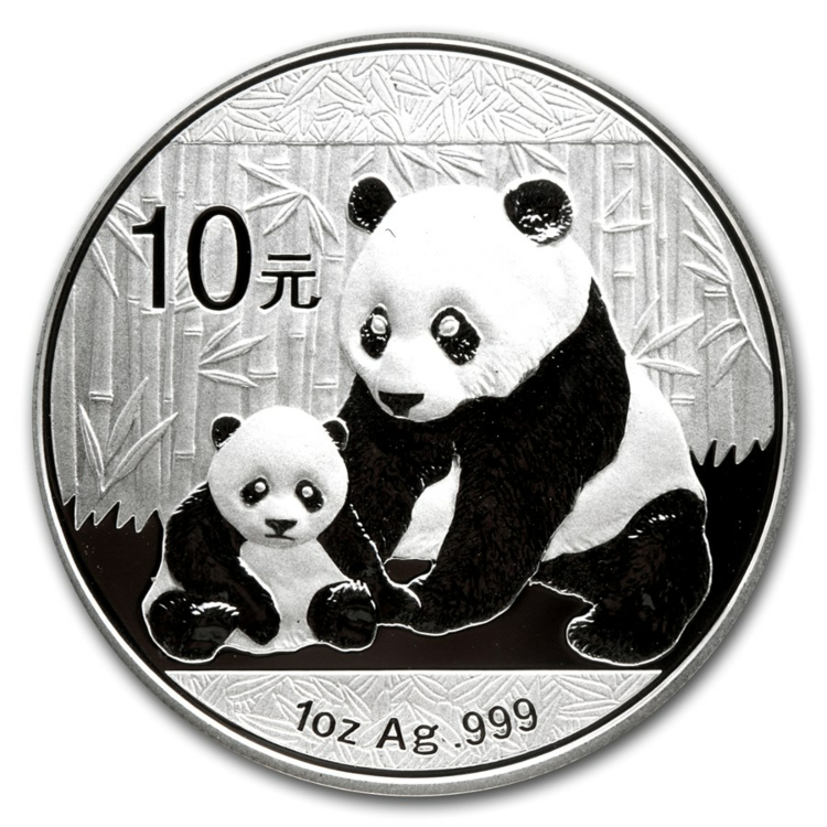 1 troy ounce zilver Panda munt 