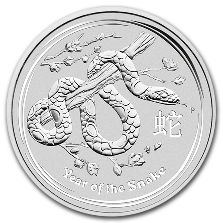 10 troy ounce zilveren Lunar munt 2013 - het jaar van de slang