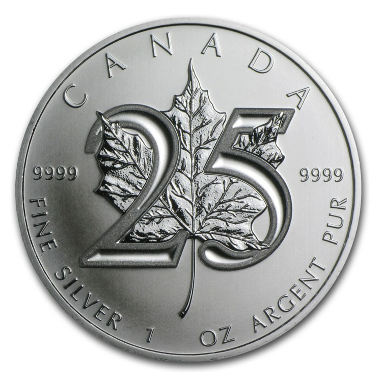 2013 Maple Leaf jubileum munt - 25 jaar