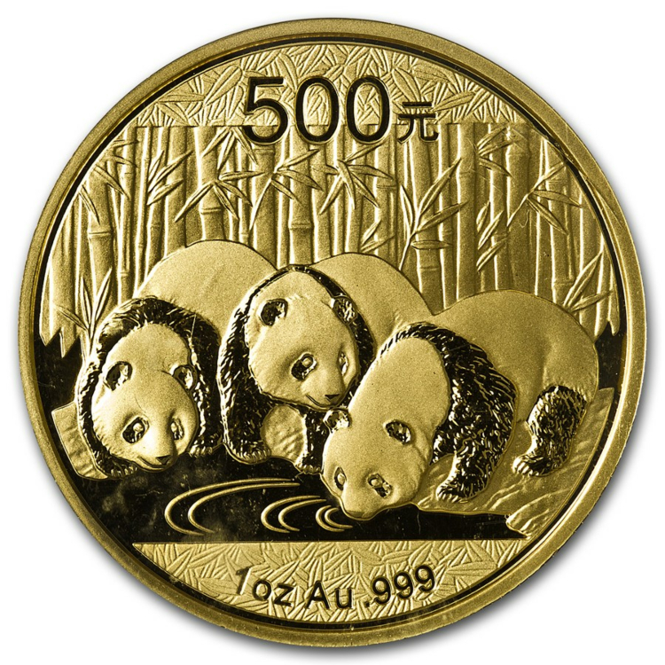 1 Troy ounce gouden Panda munt