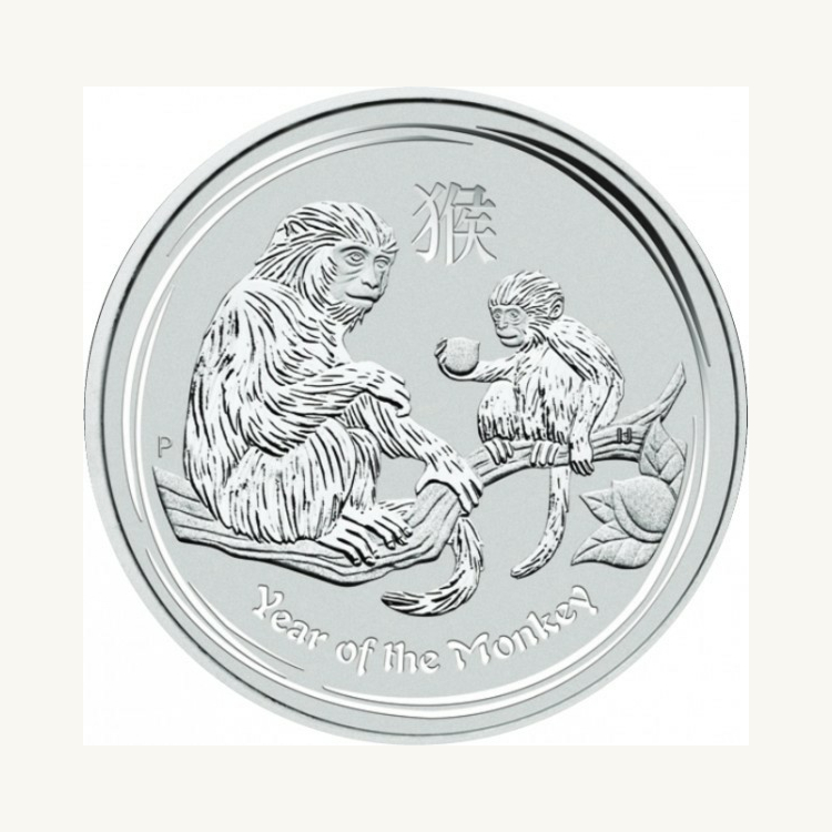 2016 - Zilveren munt Lunar 1 troy ounce jaar van de aap