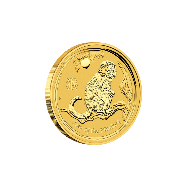 1/10 troy ounce gouden Lunar munt 2016 - het jaar van de aap