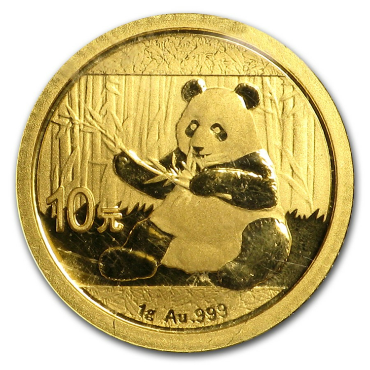 1 Gram gouden Panda munt 2017