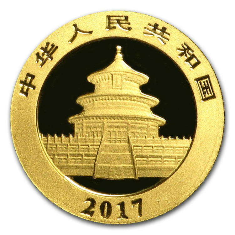 1 Gram gouden Panda munt 2017