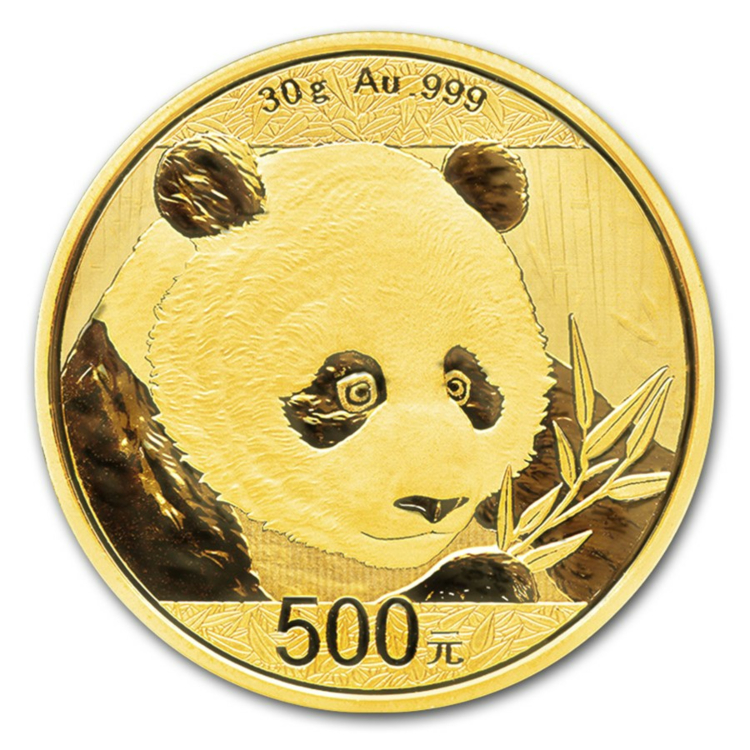 30 Gram gouden munt Panda 2018