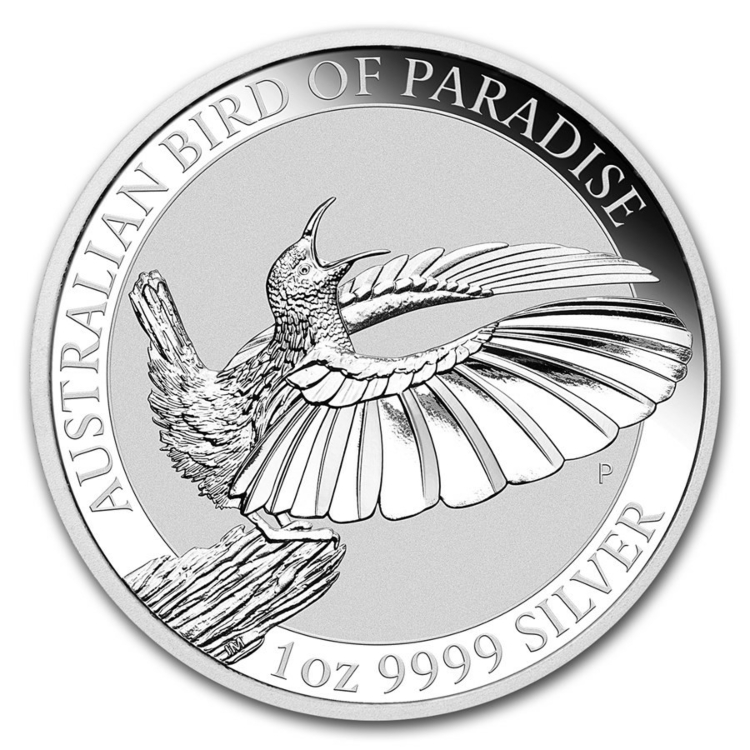1 Troy ounce zilveren munt Birds of Paradise - Victoria’s Riflebird