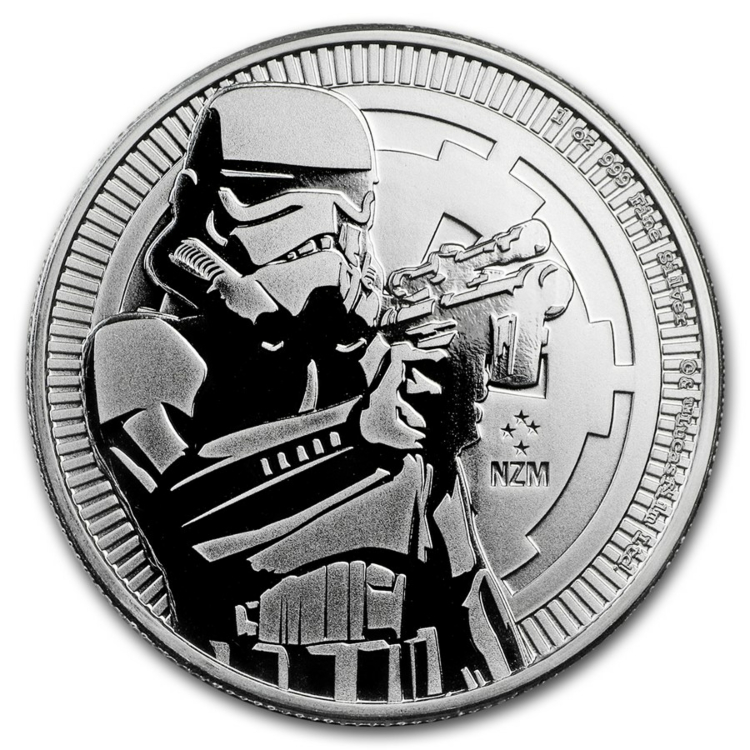 1 Troy ounce zilveren munt Star Wars Stormtrooper 2018