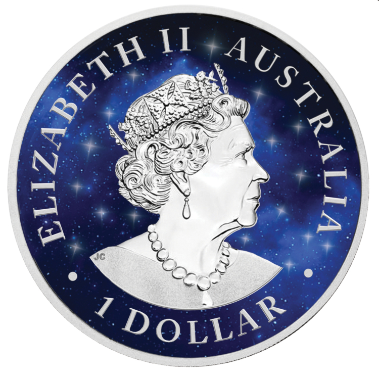 1 Troy ounce zilveren munt Glowing Galaxy Koala 2019