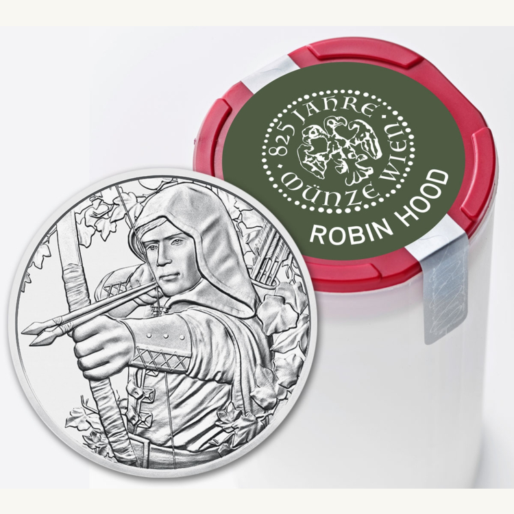 1 Troy ounce zilveren munt Robin Hood