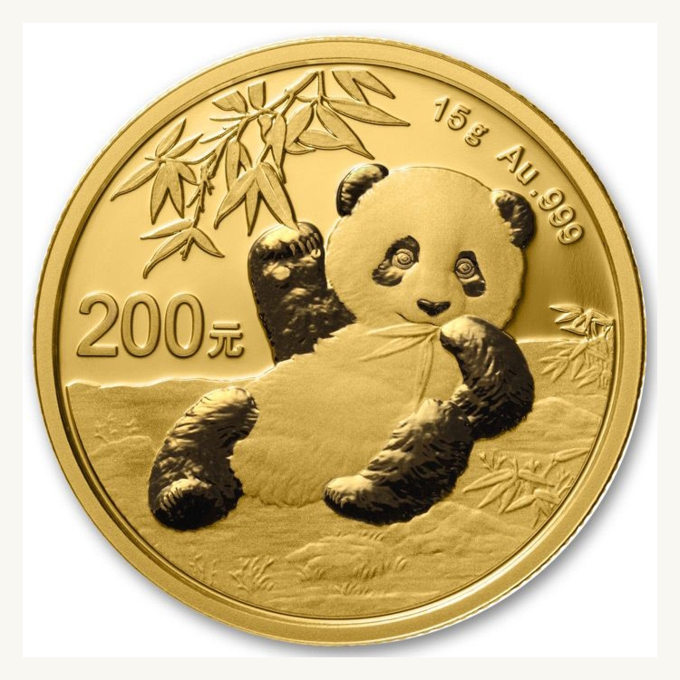 15 Gram gouden munt Panda 2020