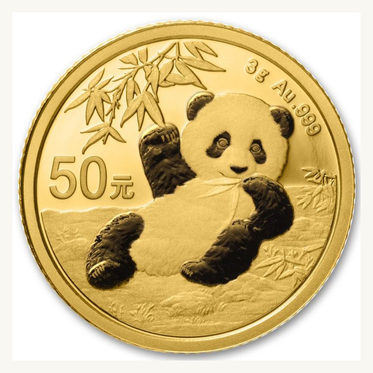 3 Gram gouden munt Panda 2020