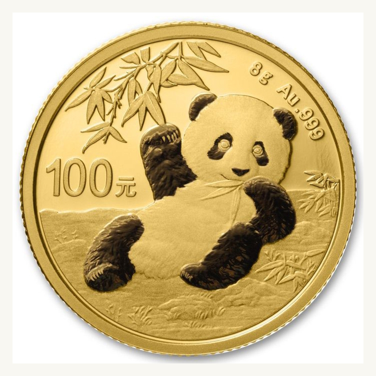 8 Gram gouden munt Panda 2020