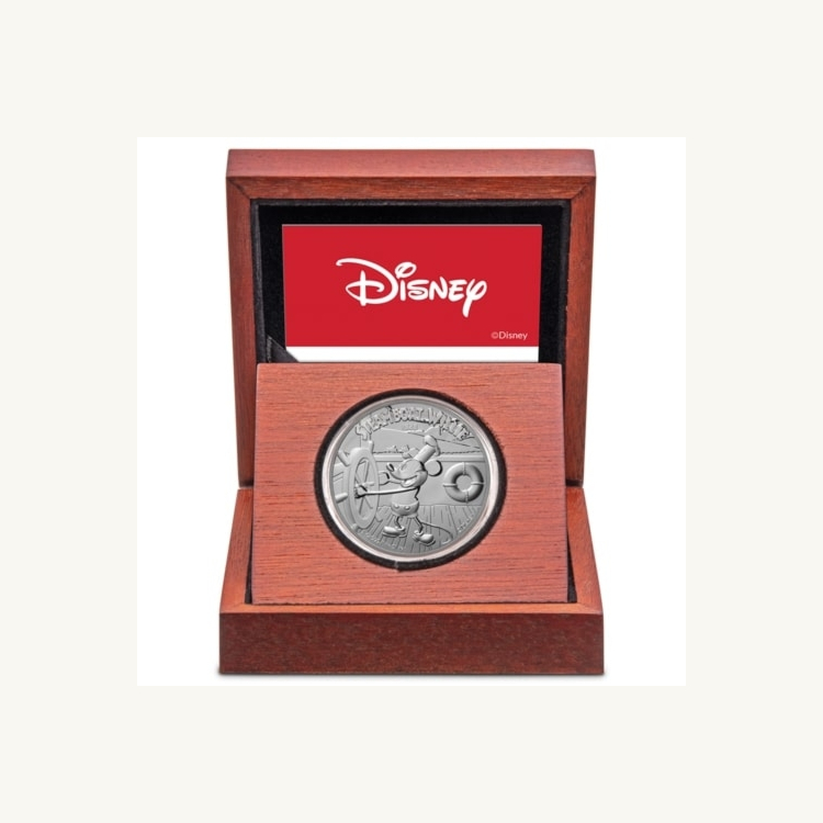 1 Troy ounce zilveren munt Disney Stoomboot Willie 2020 - Proof