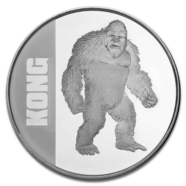 1 troy ounce zilveren munt Kong 2021