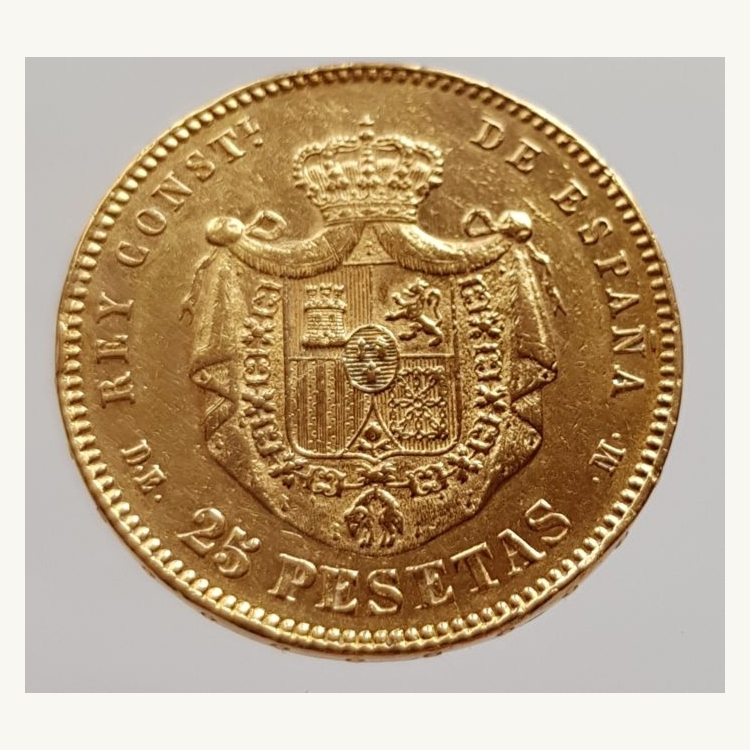 Gouden munt 25 Pesetas
