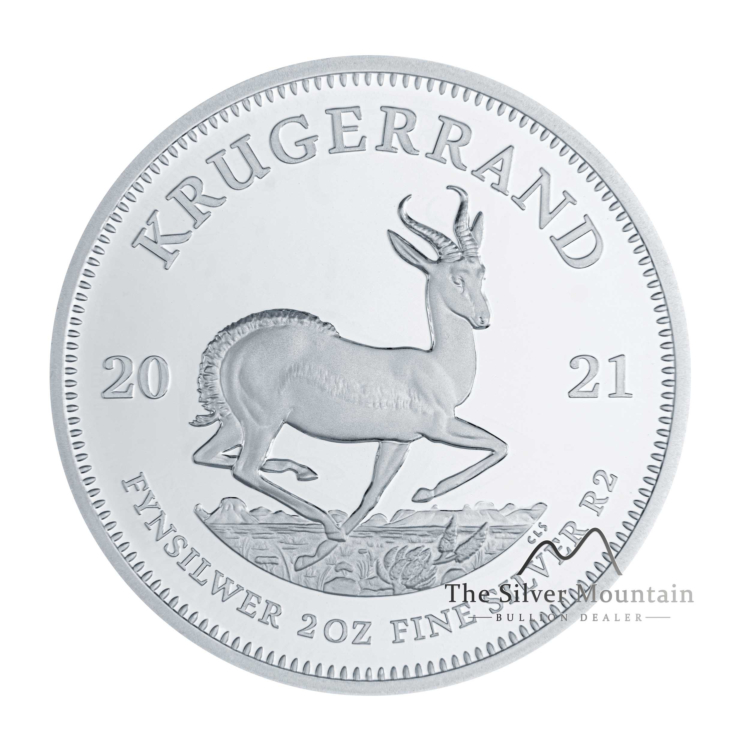 2 troy ounce zilveren munt Krugerrand 2021 Proof