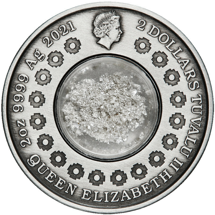 2 troy ounce zilveren munt tranen van de maan 2021