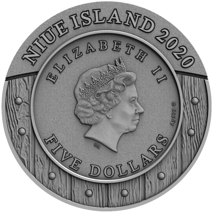 2 troy ounce zilveren munt vrouwelijke strijder - Valkyrie 2020