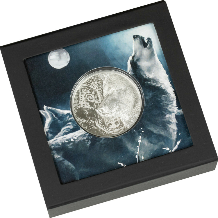 3 troy ounce zilveren munt Mystic Wolf 2021 Proof