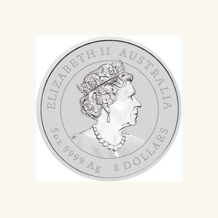 5 Troy ounce zilveren munt Lunar 2020 circulated