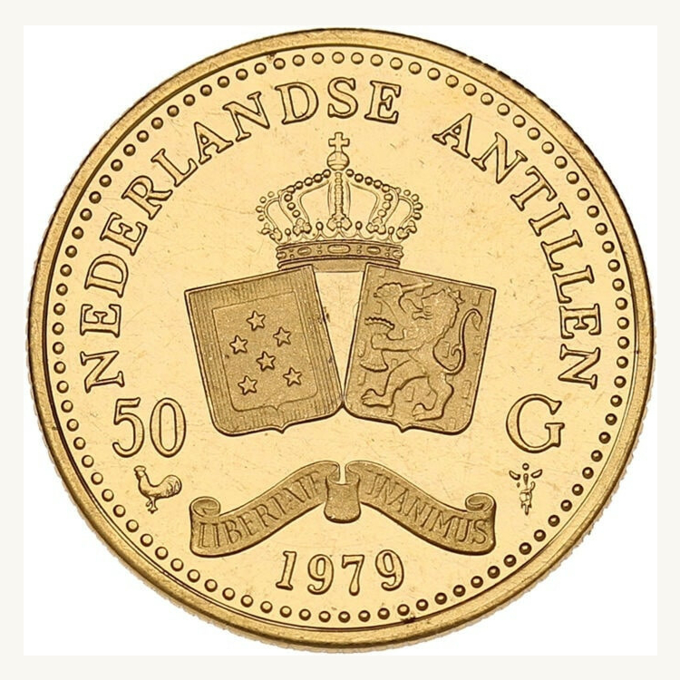 Gouden munt 50 Gulden Nederlandse Antillen (1979)