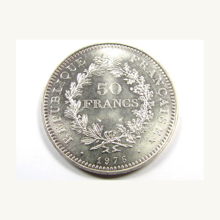 Zilveren munt 50 Franse Franc