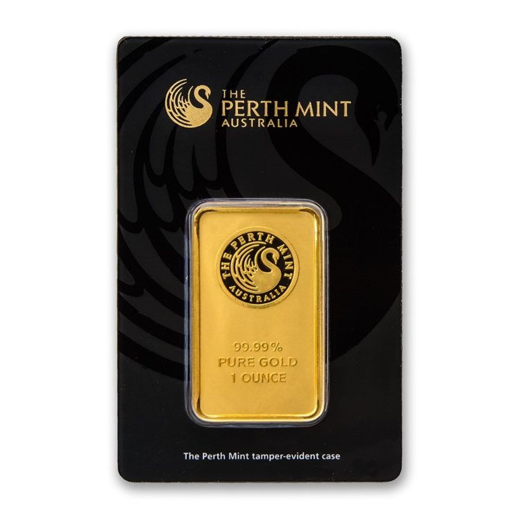 1 Troy ounce goudbaar Perth Mint