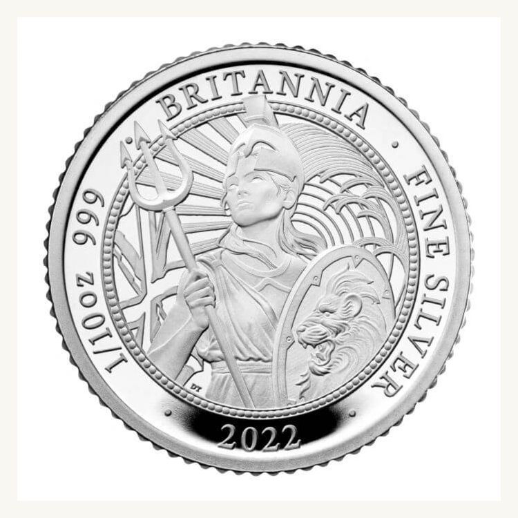 6-delige zilveren Britannia set 2022 Proof