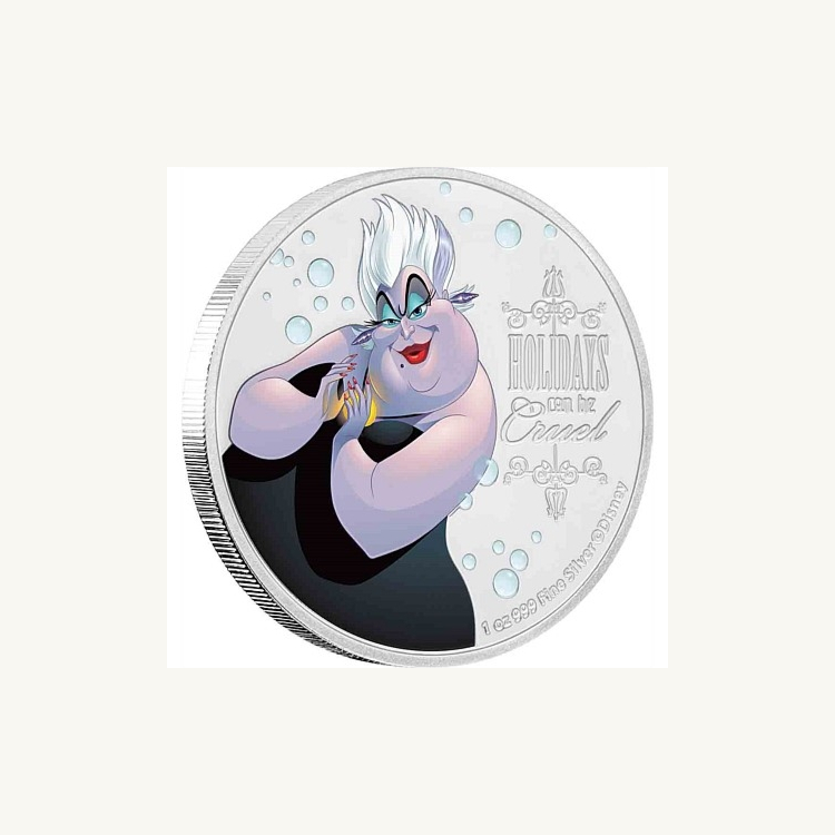 1 Troy ounce zilveren munt Disney Villains - Ursula 2019
