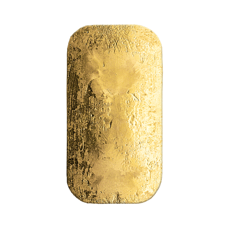 Achterzijde 500 gram Umicore goudbaar met certificaat van echtheid