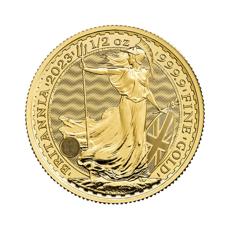 Ontwerp gouden Britannia munt