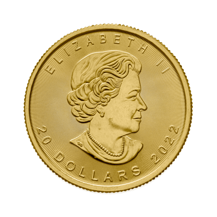 Ontwerp gouden Maple Leaf munt van 1/2 troy ounce