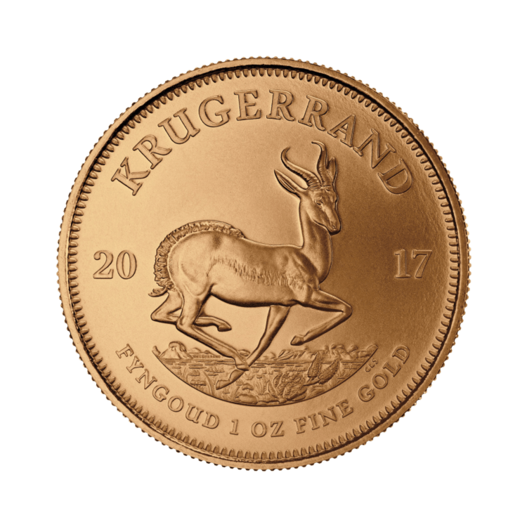 Ontwerp 1 troy ounce gouden Krugerrand munt