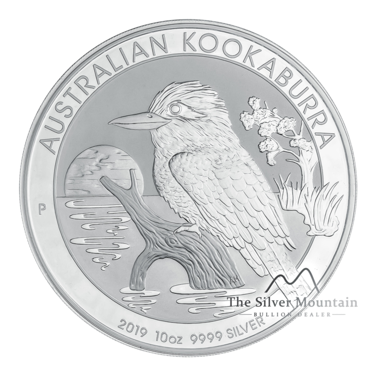 Gekleurde zilveren 10 troy ounce Lunar munt 2012