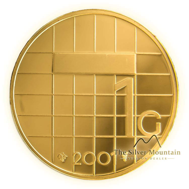 Gouden Gulden 2001 - 13,2 gram puur goud