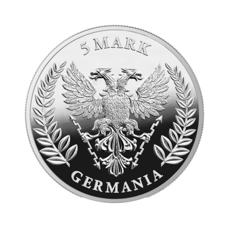 Ontwerp zilveren Germania munt