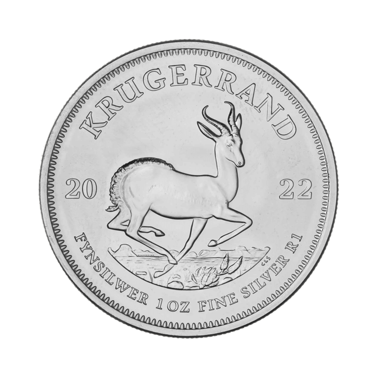 Ontwerp zilveren Krugerrand van 1 troy ounce