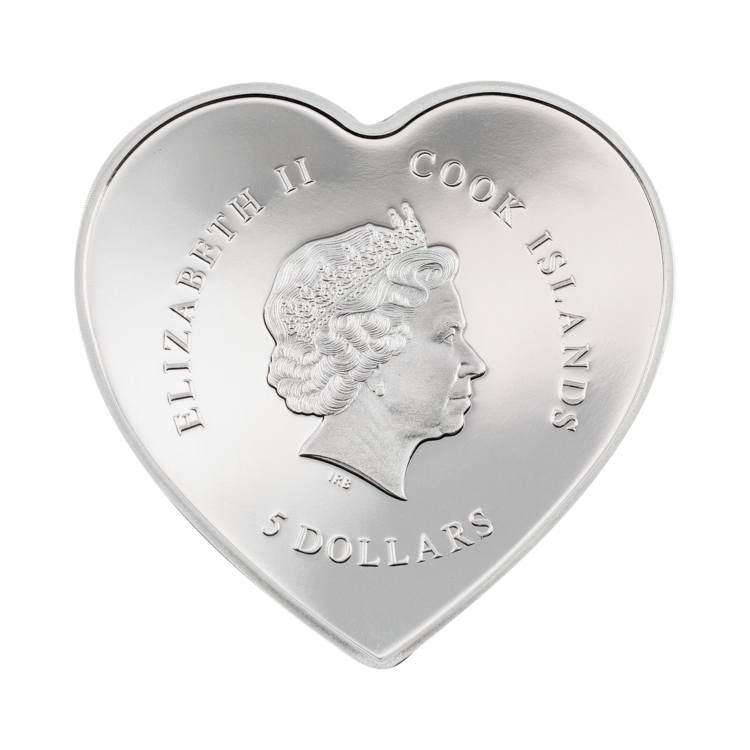 Zilveren munt briljante liefde 2022