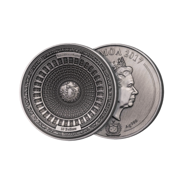 Zilveren munt 100 gram Het Capitool van de Verenigde Staten 2017