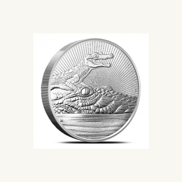 2 Troy ounce zilveren munt Next Generation - Crocodile 2019