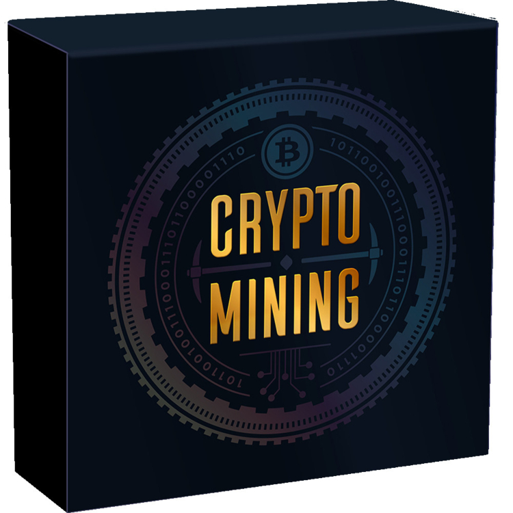 Ontwerp Crypto mining munt