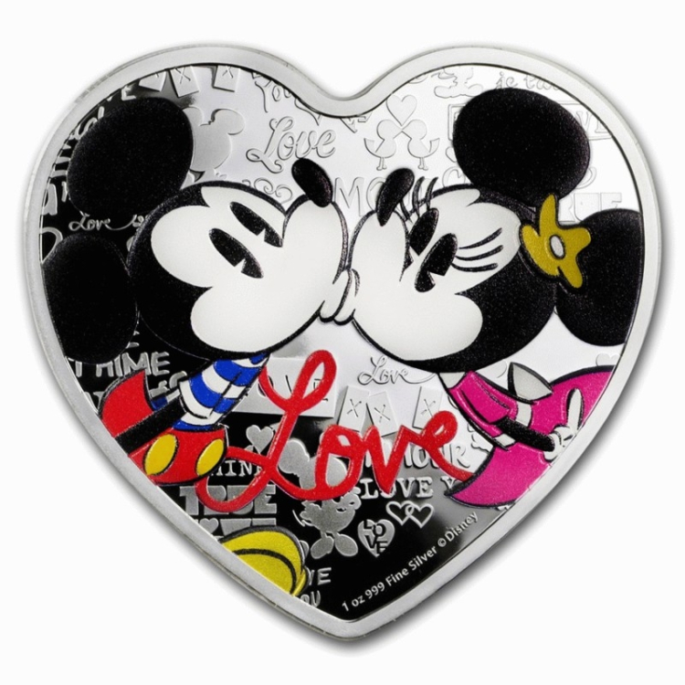 1 Troy ounce zilveren munt Disney Love 2019 
