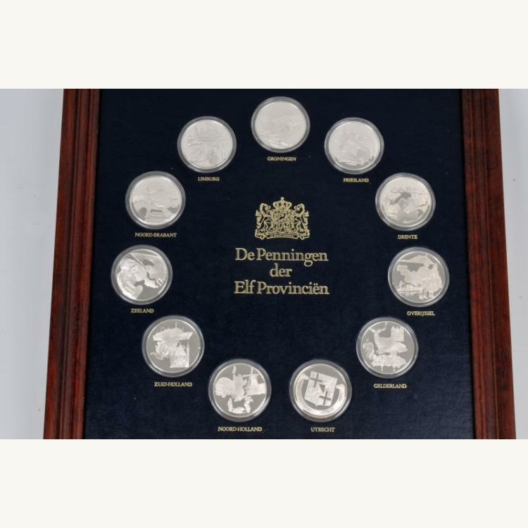 11-Delige zilveren Sterling munten set 