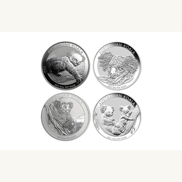 10 troy ounce zilveren munt divers