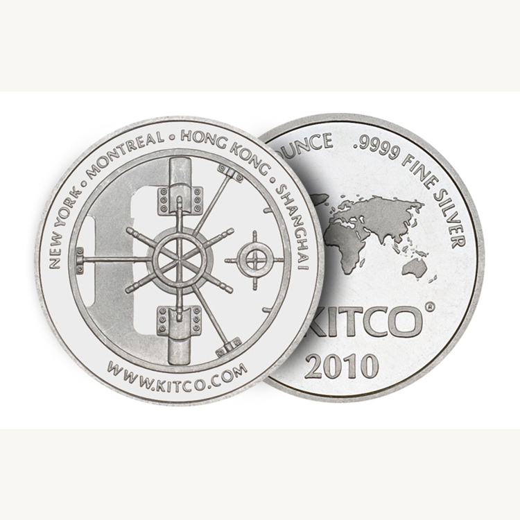 1 Troy ounce silver round Kitco