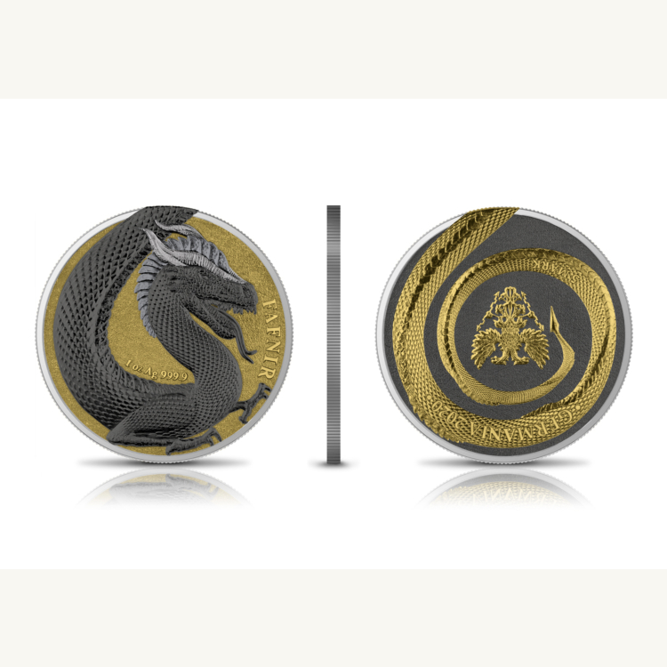 Zilveren munt set Germania Beast Fafnir 2020
