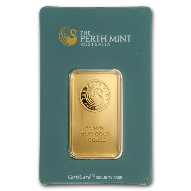 1 Troy ounce goudbaar Perth Mint