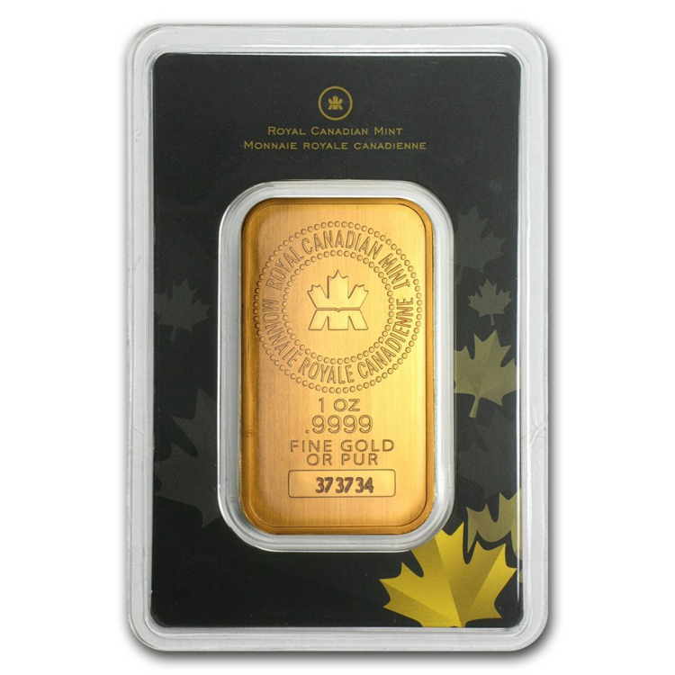 Goudbaar 1 troy ounce Royal Canadian Mint