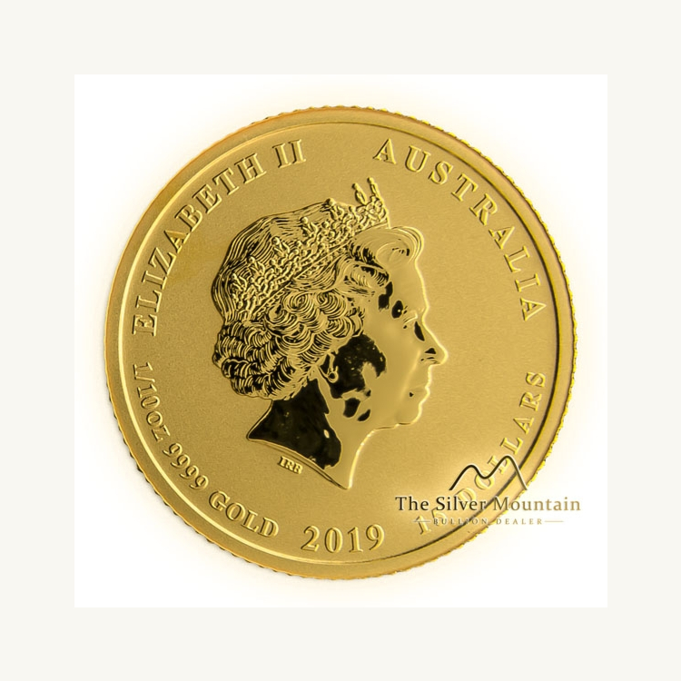 1/10 Troy ounce gouden munt Lunar 2019