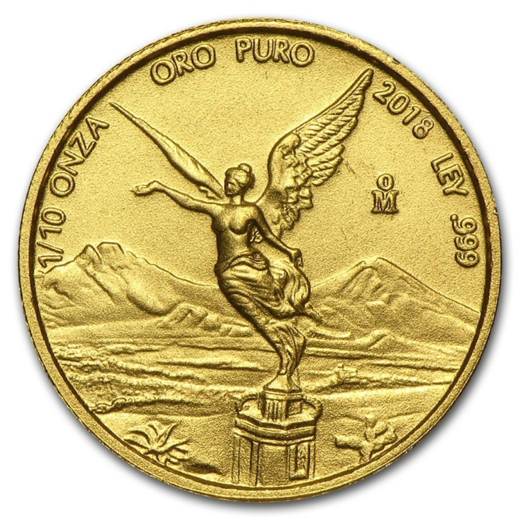 1/10 Troy ounce gouden munt Mexican Libertad 2018